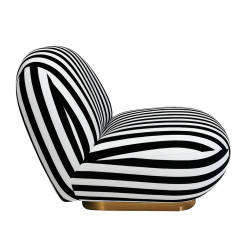 Fotel obrotowy AZURE biały/czarny MaMaison – design i komfort