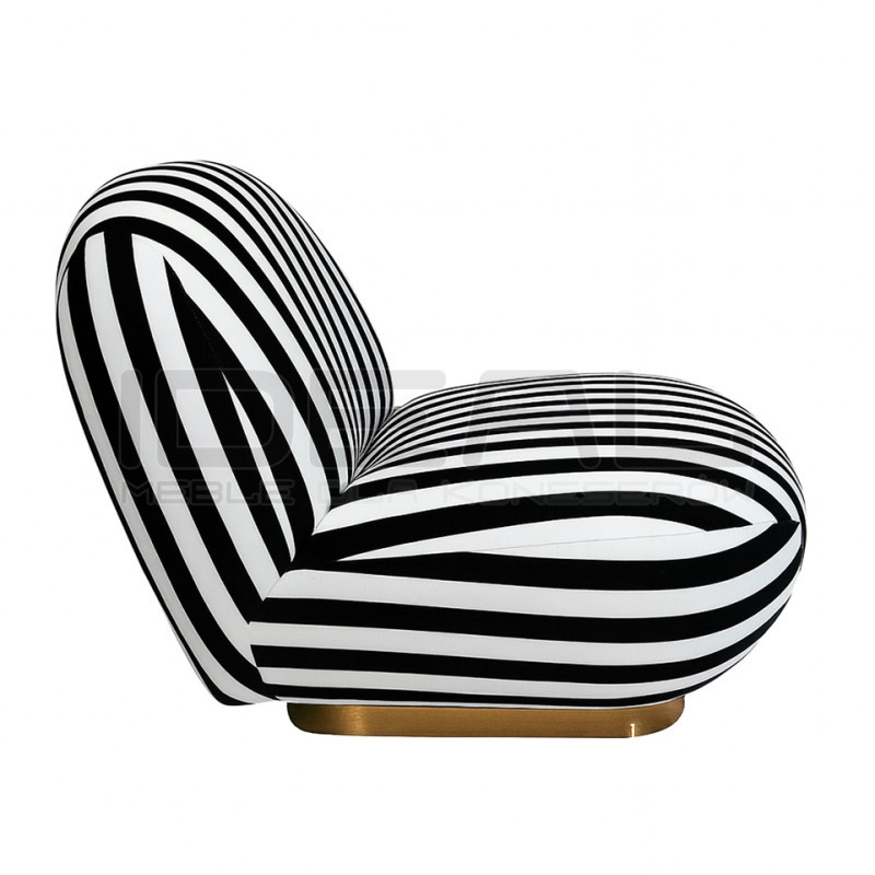 Fotel obrotowy AZURE biały/czarny MaMaison – design i komfort