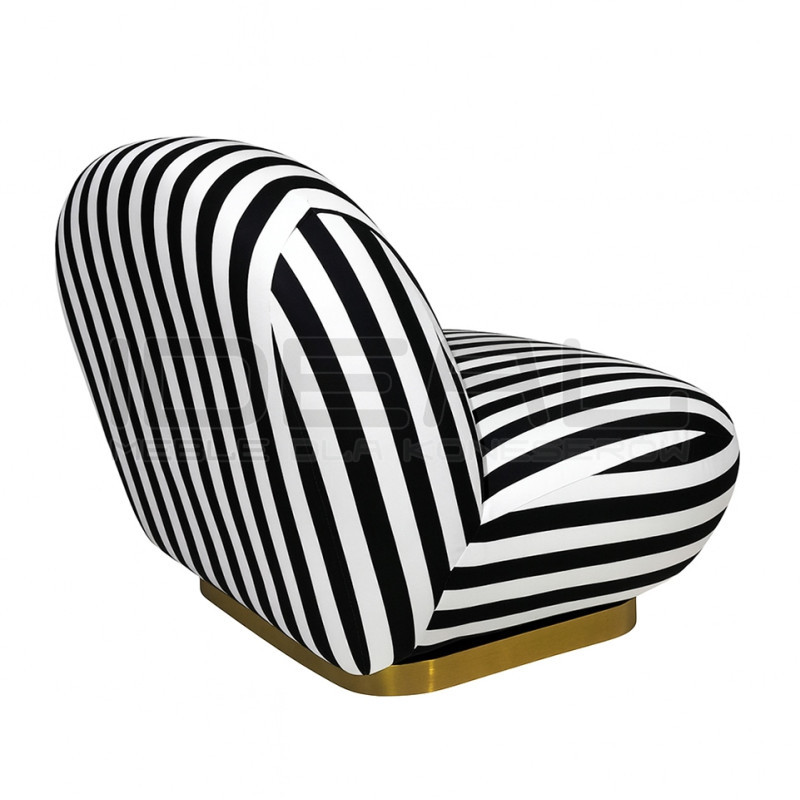 Fotel obrotowy AZURE biały/czarny MaMaison – design i komfort