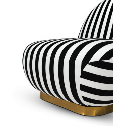 Fotel obrotowy AZURE biały/czarny MaMaison – design i komfort