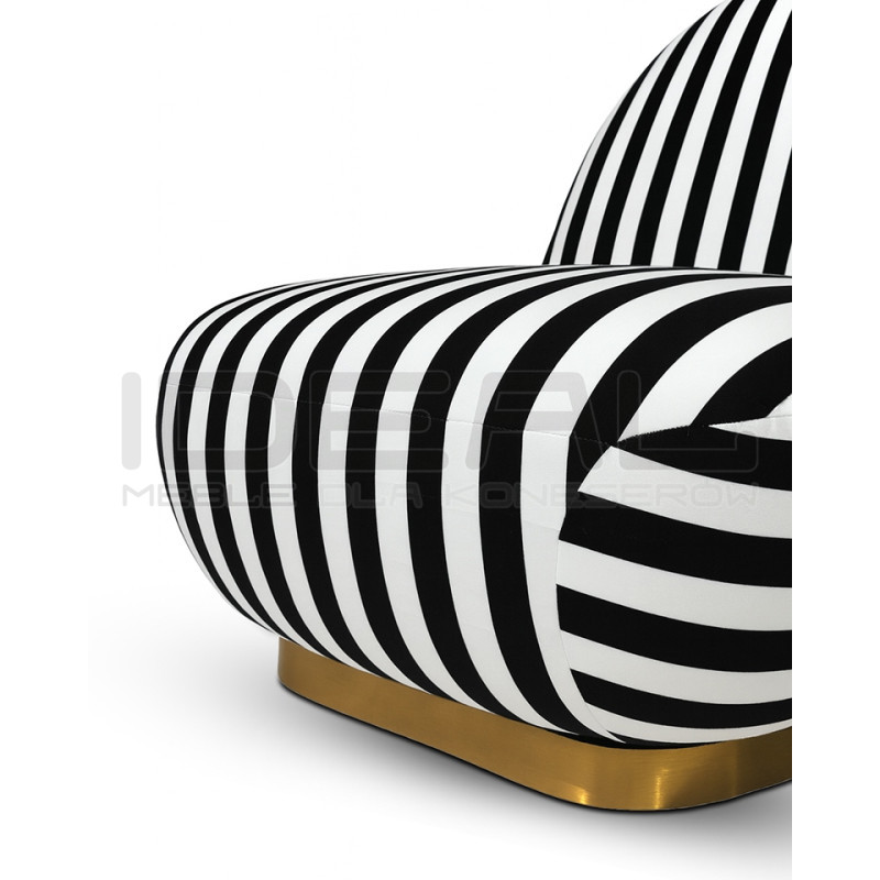 Fotel obrotowy AZURE biały/czarny MaMaison – design i komfort