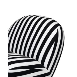 Fotel obrotowy AZURE biały/czarny MaMaison – design i komfort