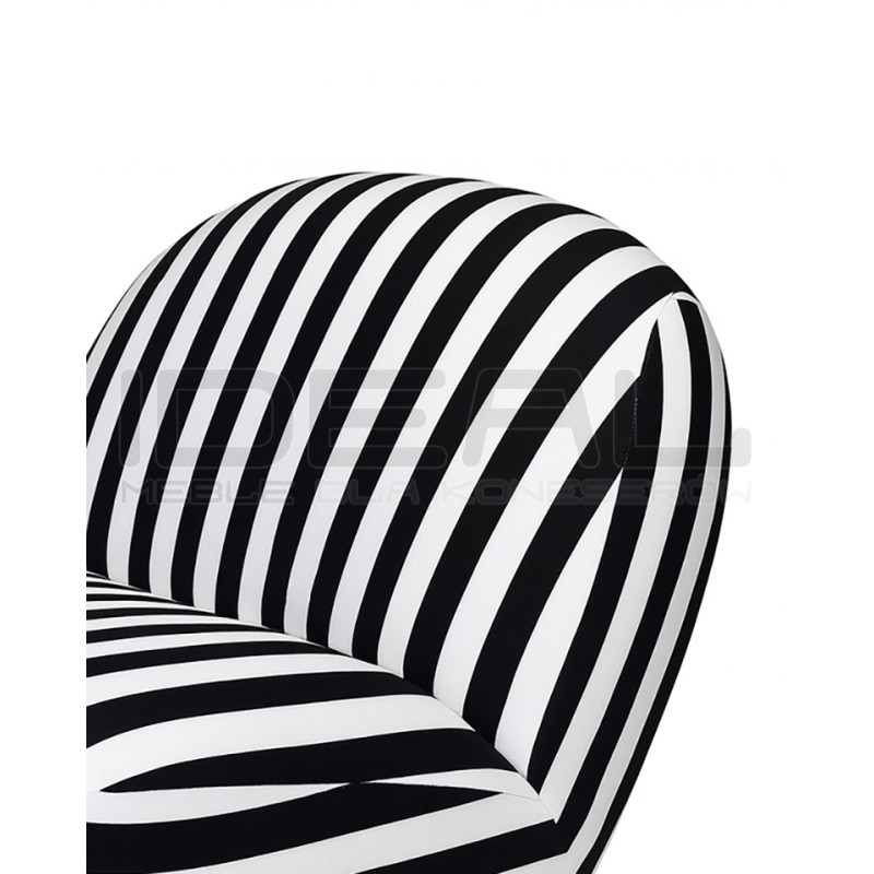 Fotel obrotowy AZURE biały/czarny MaMaison – design i komfort