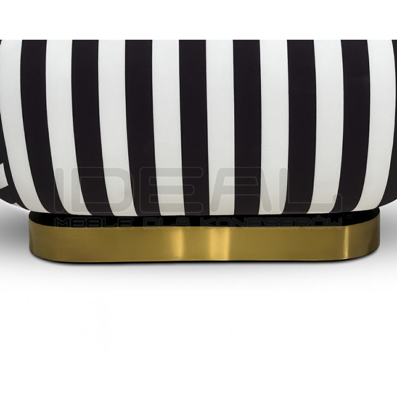 Fotel obrotowy AZURE biały/czarny MaMaison – design i komfort