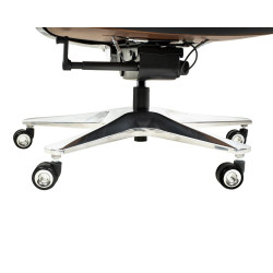 Fotel biurowy COMANDOR czarny – skórzany fotel | Komfort i elegancja