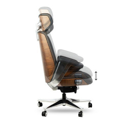 Fotel biurowy COMANDOR czarny – skórzany fotel | Komfort i elegancja