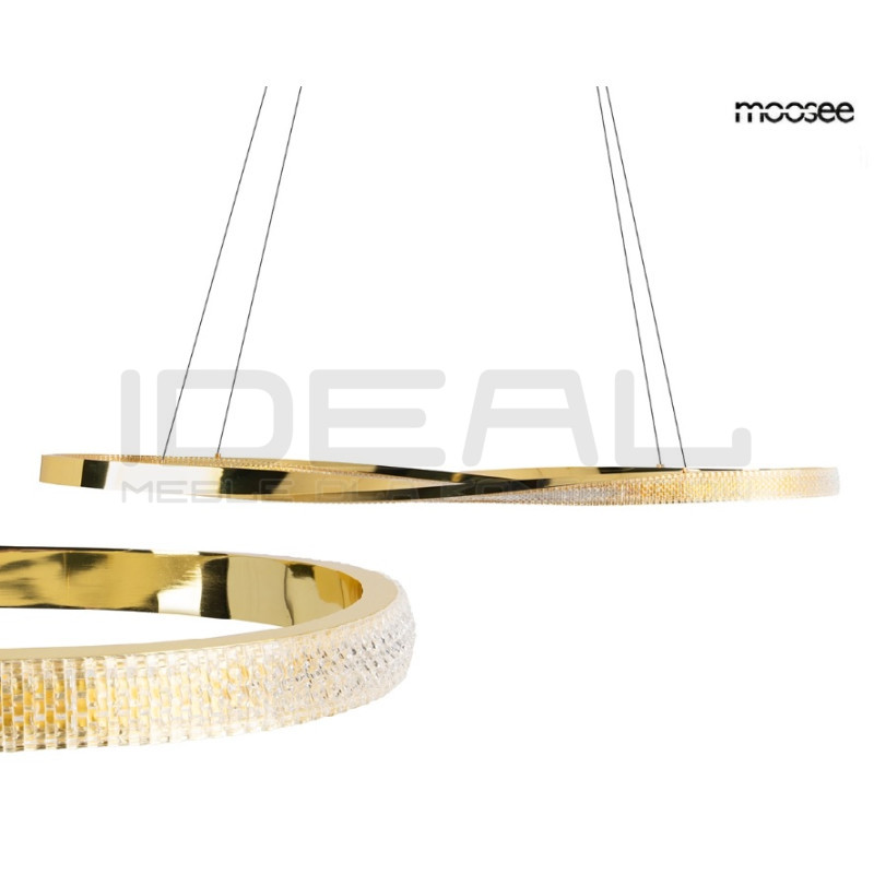 Lampa wisząca ANILLO 120 złota – nowoczesne oświetlenie Moosee