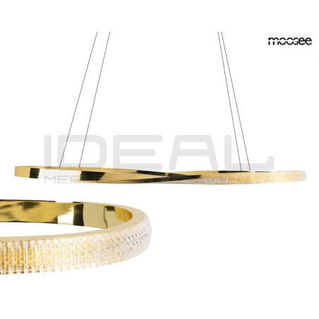 Lampa wisząca ANILLO 120 złota – nowoczesne oświetlenie Moosee