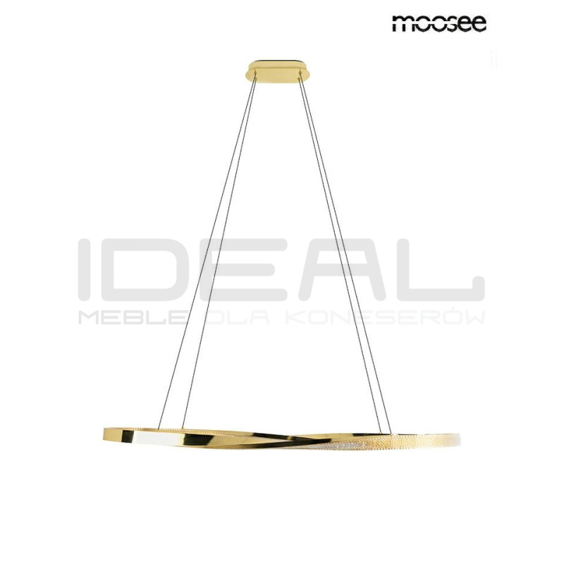 Lampa wisząca ANILLO 120 złota – nowoczesne oświetlenie Moosee
