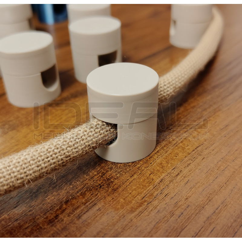 Zaczep natynkowy na kabel i do kabla w oplocie, wybierz swój kolor