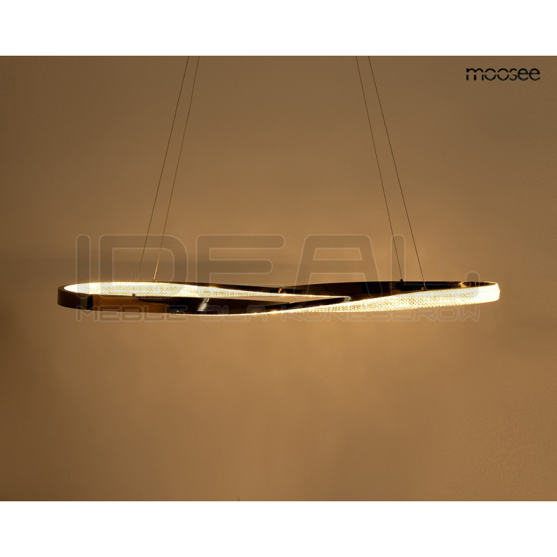 Lampa wisząca ANILLO 120 czarna – oświetlenie do salonu i biura