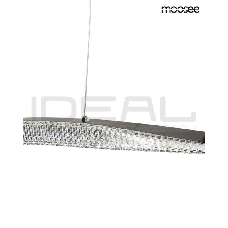 Lampa wisząca ANILLO 120 czarna – oświetlenie do salonu i biura