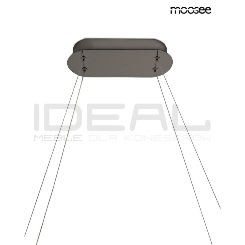 Lampa wisząca ANILLO 120 czarna – oświetlenie do salonu i biura