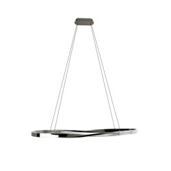 Lampa wisząca ANILLO 120 czarna – oświetlenie do salonu i biura