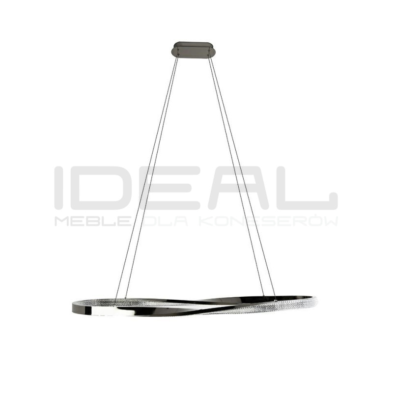 Lampa wisząca ANILLO 120 czarna – oświetlenie do salonu i biura