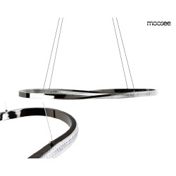 Lampa wisząca ANILLO 120 czarna – oświetlenie do salonu i biura