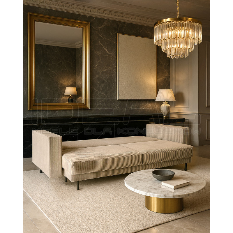 Sofa z funkcją spania i pojemnikiem ADELE 3 os.