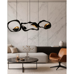 Lampa wisząca TORRE czarna – designerskie oświetlenie
