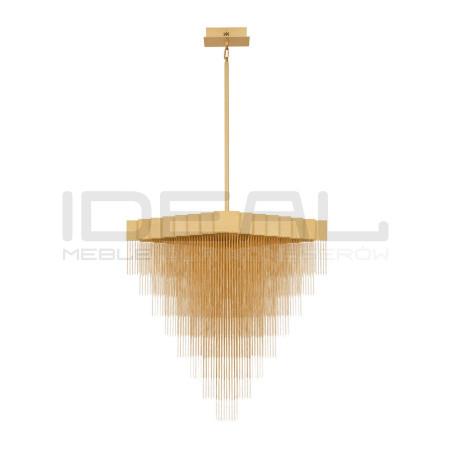 Złota lampa Pixel – designerska lampa wisząca do salonu