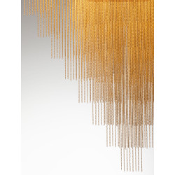 Złota lampa Pixel – designerska lampa wisząca do salonu