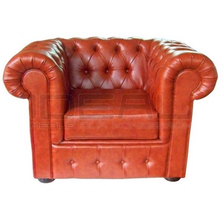 Fotel Chesterfield Ideal ekoskóra
