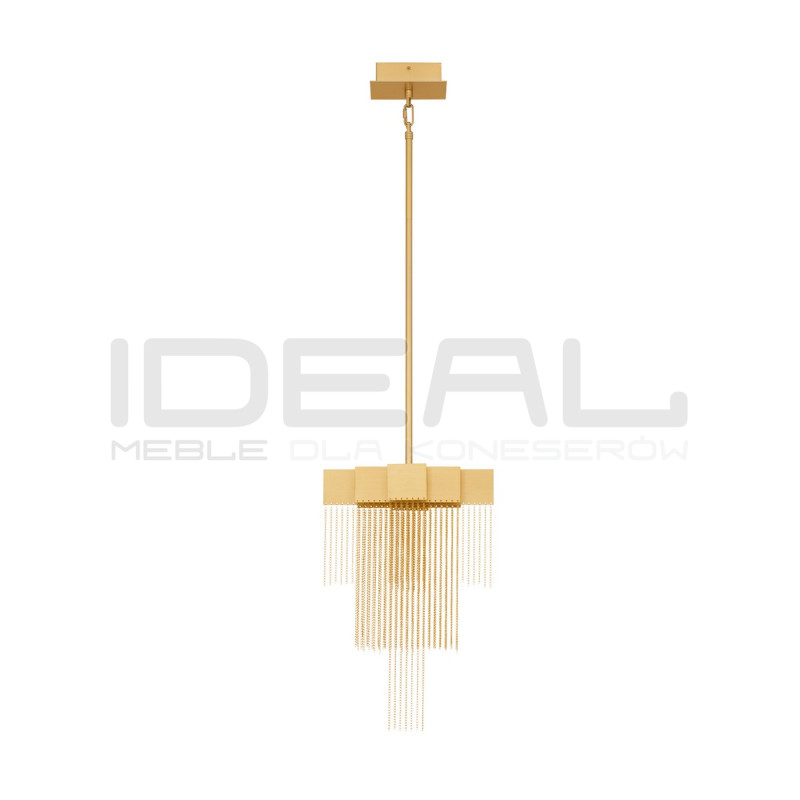 Złota lampa wisząca Pixel 31 – nowoczesna lampa do sypialni