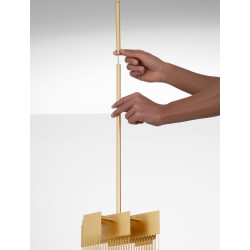 Złota lampa wisząca Pixel 31 – nowoczesna lampa do sypialni