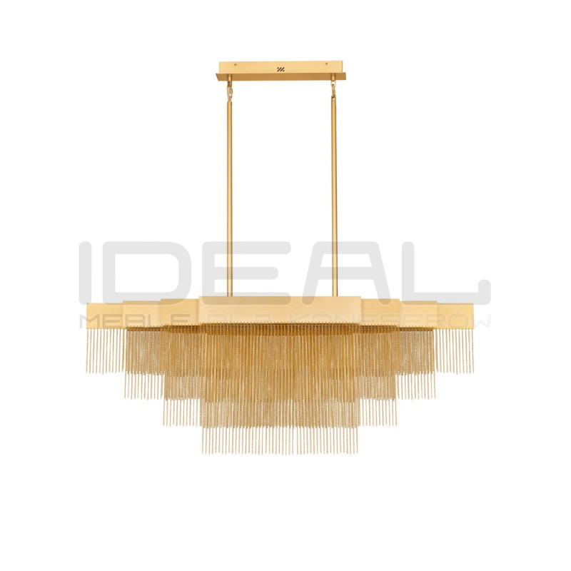 Złota lampa Pixel 120 – designerskie oświetlenie nad stół