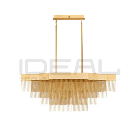 Złota lampa Pixel 120 – designerskie oświetlenie nad stół