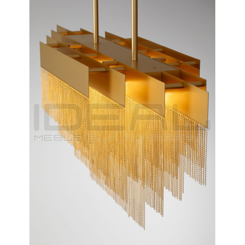 Złota lampa Pixel 120 – designerskie oświetlenie nad stół