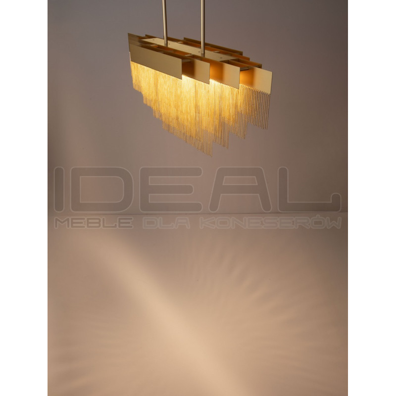 Złota lampa Pixel 120 – designerskie oświetlenie nad stół