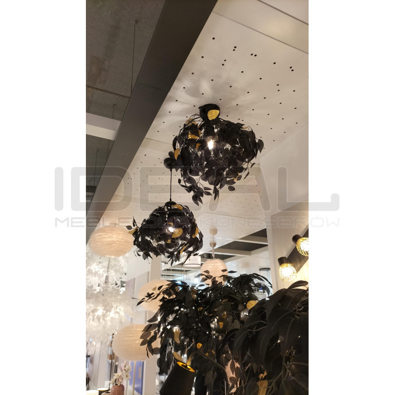 Lampa podłogowa Sapling czarno złote drzewko