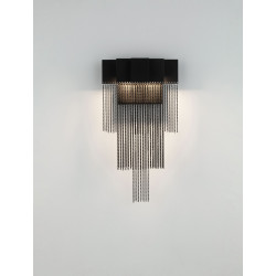 Czarny kinkiet Pixel – lampa ścienna LED do salonu i sypialni