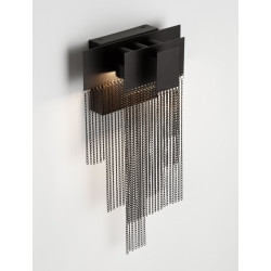 Czarny kinkiet Pixel – lampa ścienna LED do salonu i sypialni