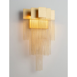 Złoty kinkiet Pixel – elegancka lampa ścienna do domu i biura