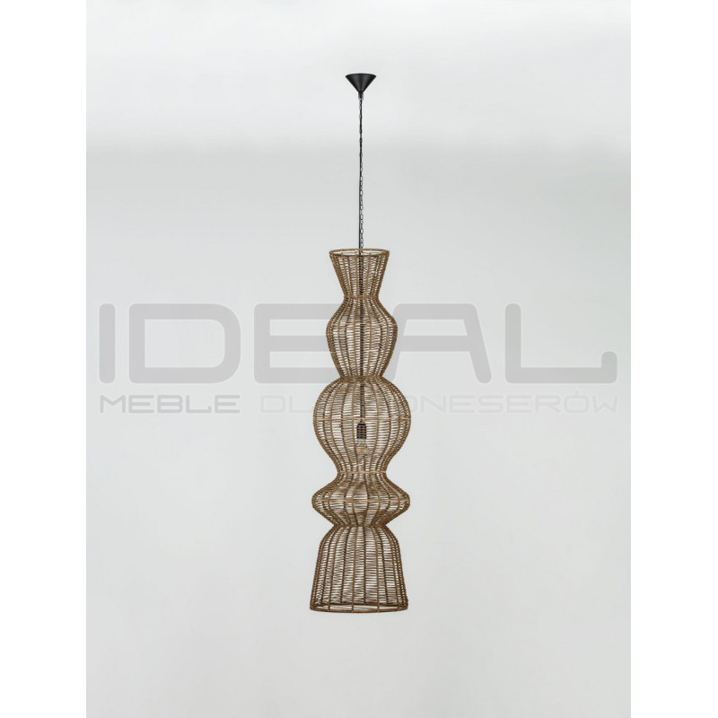 Lampa wisząca Baloo – pionowa lampa boho ze sznurka