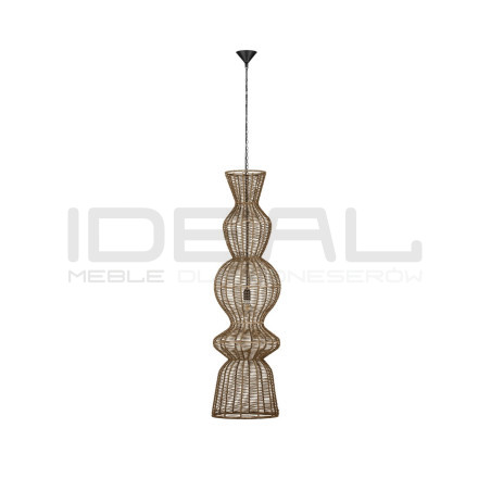 Lampa wisząca Baloo – pionowa lampa boho ze sznurka