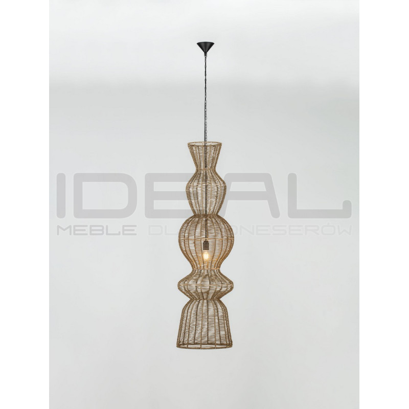 Lampa wisząca Baloo – pionowa lampa boho ze sznurka