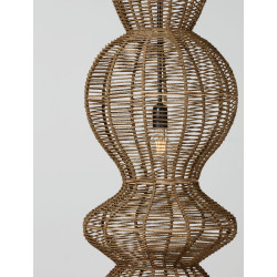 Lampa wisząca Baloo – pionowa lampa boho ze sznurka