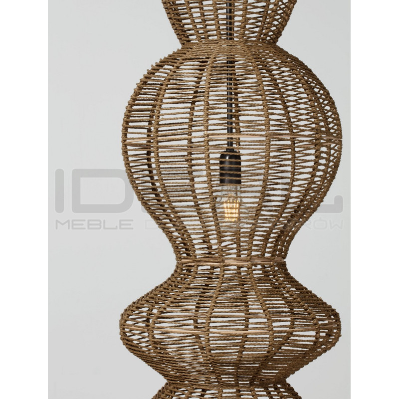 Lampa wisząca Baloo – pionowa lampa boho ze sznurka