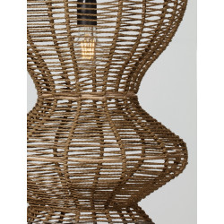 Lampa wisząca Baloo – pionowa lampa boho ze sznurka