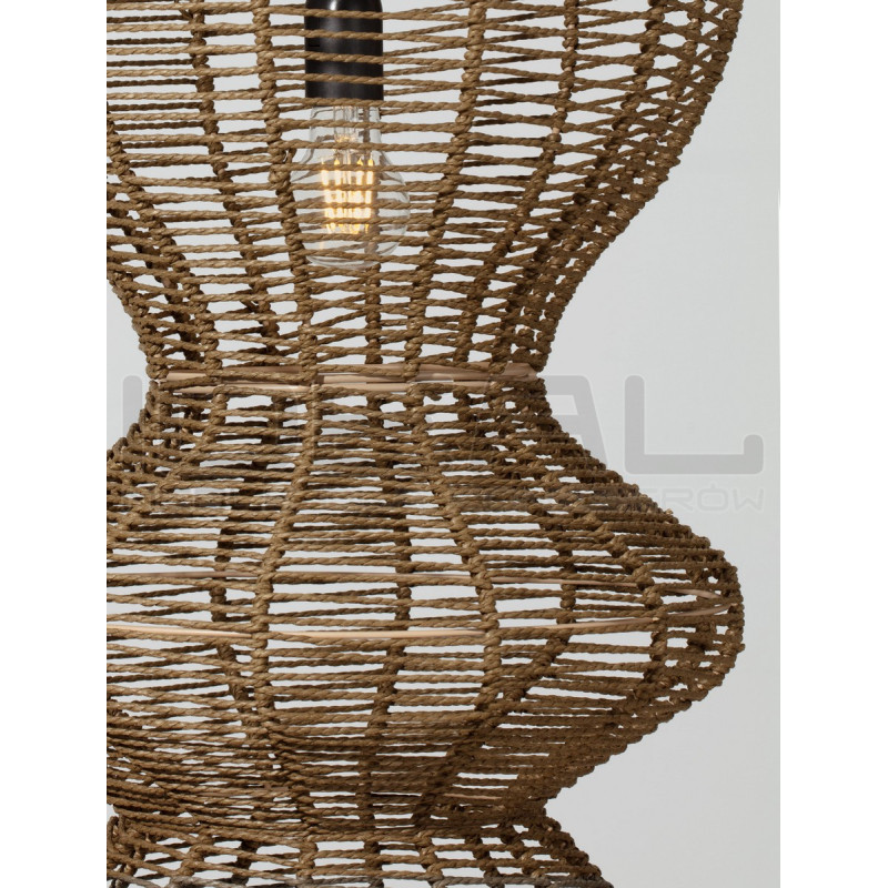 Lampa wisząca Baloo – pionowa lampa boho ze sznurka