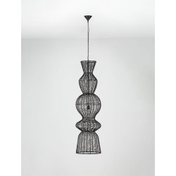 Lampa wisząca Baloo – pionowa lampa boho ze sznurka