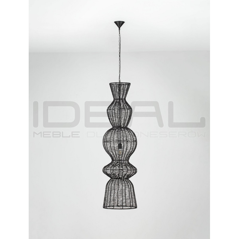 Lampa wisząca Baloo – pionowa lampa boho ze sznurka