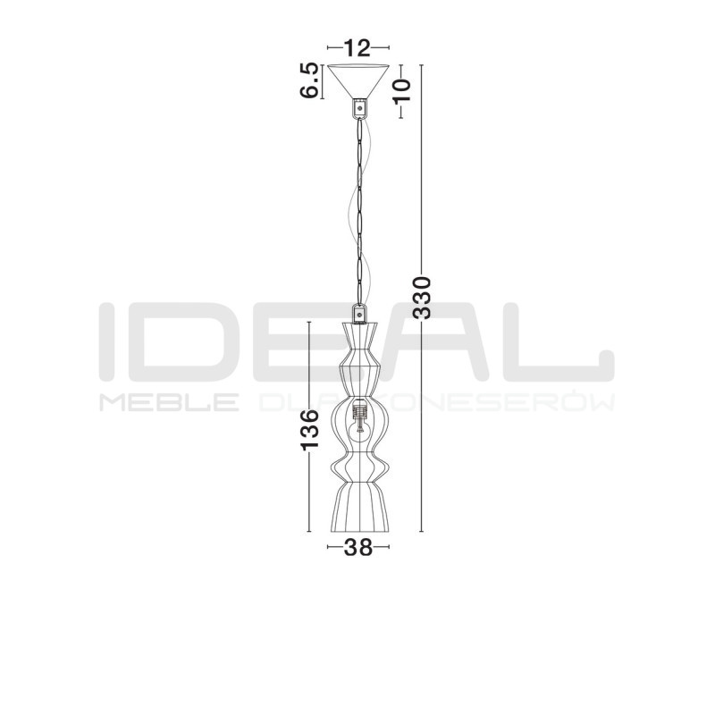 Lampa wisząca Baloo – pionowa lampa boho ze sznurka
