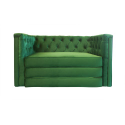 Sofa Chesterfield z funkcją spania materac składany Celebrity