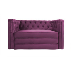 Sofa Chesterfield z funkcją spania materac składany Celebrity