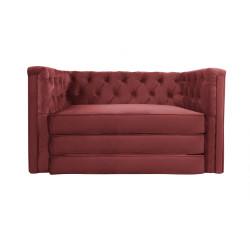 Sofa Chesterfield z funkcją spania materac składany Celebrity