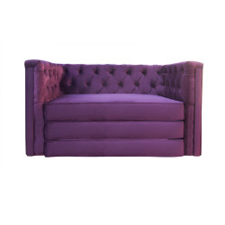 Sofa Chesterfield z funkcją spania materac składany Celebrity