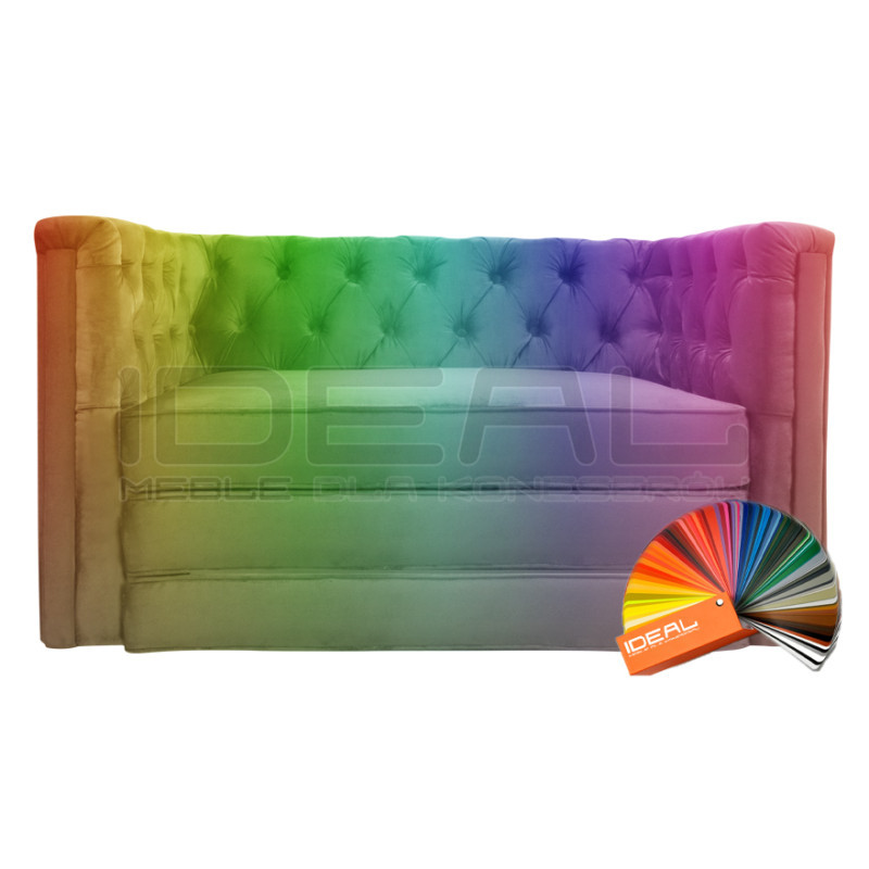 Sofa Chesterfield z funkcją spania materac składany Celebrity